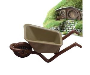 Décoration de mini brouette | Brouette de jouet miniature | Émulation Miniature Farm Tool Model Pocket Construction Toys pour chariot miniature pour figurine d'action