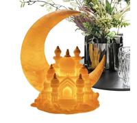 Décoration de Mosquée,Sculpture 3D Lumineuse Du Festival Du Moyen Orient - Figurine Décorative Pour Bureau,Pour Collectionneurs Amateurs D Artisanat Maison Bureau Chambre Salon Vitrine Table De