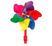 Décoration de moulin à vent pour guidon de vélo - Moulinet à lame souple coloré | PVC PC mignon vélo Scooter Tricycle poussette accessoire 2-2.5 cm ajustement sûr cyclisme décoratif fleur Spin
