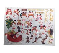 Décoration de Noël 17 Pack d'autocollants Stickers muraux festifs 3D