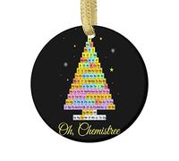 Décoration de Noël 2022, tableau périodique des éléments, arbre chimique, physique, biologie, idée cadeau d'anniversaire pour geek Nerd