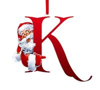 Décoration de Noël 26 décorations à Suspendre pour Arbre de Noël avec Lettres l'alphabet du Père à Suspendre, nouveauté et Combinaison Unique l'alphabet du Père
