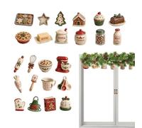 Décoration de Noël 2D en acrylique avec compte à rebours plat | Pendentifs de porte de vacances pour enfants et adultes, collectionneurs, appartement, salle de classe, maison, bureau, fête
