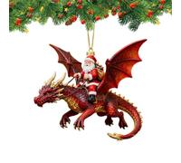 Décoration de Noël 2D Père Noël chevauchant sur un