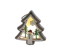 Décoration de Noël à suspendre en bois pour sac cadeau / étoile / arbre lumineux
