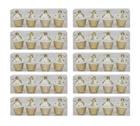 Décoration de Noël à suspendre en forme de cupcake - Ornement saisonnier pour festival, vacances - 10 boîtes de décorations de vacances