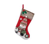 Décoration de Noël à suspendre, Père Noël, bonhomme de neige, chaussette cadeau, sac cadeau, décoration de fenêtre de Noël, aiguilles à suspendre, suspension de fleurs en plastique noir (B, taille
