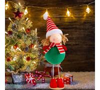 Décoration de Noël à suspendre - Statue de 17 cm en mousse et décorée pour mettre en valeur les fêtes (C, 17 cm)