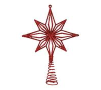 Décoration de Noël - Accent d'arbre étoile à huit côtés, ornement saisonnier durable, décorations de Noël avec bornes géométriques en forme d'arbre octogonal, pièce de Noël réutilisables