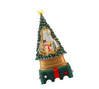 Décoration de Noël alimentée par piles pour bureau, boules à neige ornement joue des chansons avec mouvement dynamique de neige, festival, chute de neige