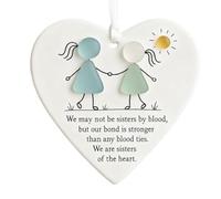 Décoration de Noël Amitié,Cœur en Acrylique 2D - Pendentif D'Amitié pour Arbre - pour Appui de Fenêtre Intérieur Fêtes Jardin Chambre Séjour