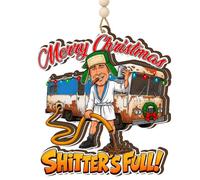 Décoration de Noël amusante 2026 - Camper rustique double couche en bois à suspendre - Cadeau pour propriétaire de camping-car, voyageur, amateur de voyage, amateur de plein air, papa, mari, oncle