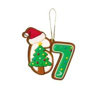 Décoration de Noël amusante en acrylique 2D réutilisable | Sept décorations d'arbre de vacances pour les fêtes, les vacances, les murs, les chambres, les fenêtres, les jardins