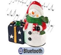 Décoration de Noël avec haut-parleur Bluetooth - Bonhomme de neige Blanc G