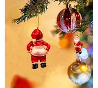 Décoration de Noël avec Père Noël espiègle, gadget amusant pour décoration de sapin de Noël Secret Santa pour fête à domicile