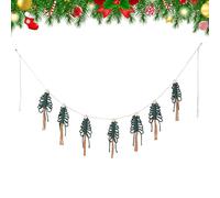 Décoration de Noël bohème - Décoration de Noël en macramé - Guirlande réutilisable - Tenture murale pour salon, ouverture de porte, chambre d'enfant, chambre à coucher, fenêtre, cheminée, balcon