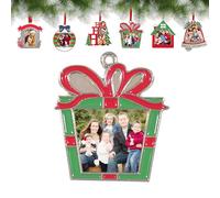 Décoration de Noël Boule de Noël Personnalisable,Gift Box Shape Personalized Decoration for Kids, Mom, Dad, Friends, Loves, Baby First Christmas
