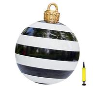 Décoration de Noël - Boule gonflable géante - En PVC - 60 cm - Avec pompe - Décoration de Noël