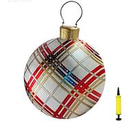 Décoration de Noël - Boule gonflable géante - En PVC - 60 cm - Avec pompe - Décoration de Noël