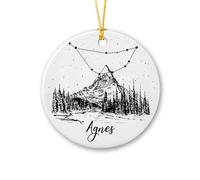 Décoration de Noël Capricorne signe du zodiaque 2025, décoration de constellation du zodiaque Capricorne, décoration de Noël Capricorne personnalisée en céramique pour homme et femme