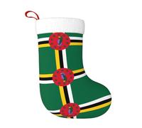 Décoration de Noël Chaussettes Drapeau WHJDPP du Commonwealth de Dominique Photo Décoration de la Maison Doux et Confortable pour Bureau Arbre de Noël Cheminée