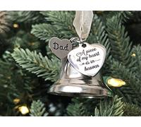Décoration de Noël commémorative « Dad and Mom » pour la Perte d'un être Cher - Une pièce de Mon cœur - Ornements de Noël dans Le Paradis (Papa)