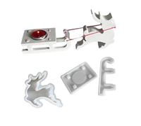 Décoration de Noël créative en silicone robuste pour la fabrication de savon réutilisable pour la décoration de la maison, support de rennes de Noël