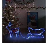 Décoration de Noël d extérieur Renne et traîneau 252 LED