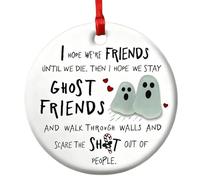 Décoration de Noël d'amitié - Acrylique - Souligne le sentiment - Meilleure amie - Décoration d'arbre éternelle - Pour collègues, arbre généalogique, mur, porte, fenêtre, fête, table de chevet, bureau