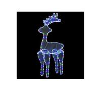 Décoration de Noël de renne avec maille 306 LED 60x24x89 cm