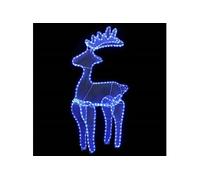 Décoration de Noël de renne avec maille 306 LED 60x24x89 cm
