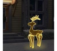 Décoration de Noël de renne avec maille 306 LED 60x24x89 cm Warm white G