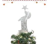 Décoration de Noël - Décorations de fête mignonnes pour chien de 30 cm | Charmantes pointes de sapin de teckel saisonnières, décorations de Noël pour l'intérieur et l'extérieur, table, bureau, jardin