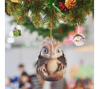 Décoration De Noël Décorations de Noël Œuf Dinosaure bébé Œuf Dinosaure Mignon bébé Pendentif Plat en Acrylique pour Nouvelles décorations d'arbre Fournitures fête