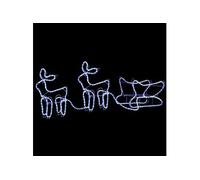 Décoration de Noël d'extérieur Renne et traîneau 576 LED