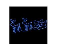 Décoration de Noël d'extérieur Renne et traîneau 576 LED
