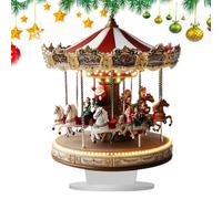 Décoration de Noël en acrylique 2D - Dessus de table plat et fête | Design complexe de promenade, construction légère en acrylique, décoration saisonnière polyvalente pour la ferme