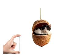 Décoration de Noël en acrylique 2D pour arbre, couronne, cheminée, bibliothèque, cadeaux sur le thème de la nature (F)