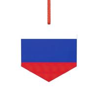 Décoration de Noël en acrylique avec drapeau russe, souvenir pour les jeunes mariés, cadeaux de mariage