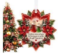 Décoration de Noël en acrylique - Décoration de vacances | Pendentifs d'arbre de Noël pour porte d'entrée, fenêtre, armoire, porche, cheminée