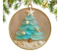 Décoration de Noël en acrylique - Pendentif en forme de côte - Décoration de charme pour mur, salon, fête, maison, saison festive
