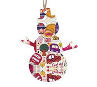 Décoration de Noël en bois à suspendre dans un journal scolaire en anglais