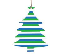 Décoration de Noël en bois avec drapeau de la Sierra Leone - Décoration de sapin de Noël, anges, cloches