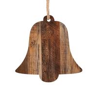Décoration de Noël en bois marron à suspendre pour sapin de Noël, cadeau de Noël