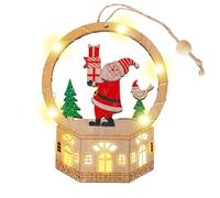 Décoration de Noël en Bois - Pendentif de Noël - Décoration Festive - pour Bureau, Salon, Bureau, Chambre à Coucher, Mur, cheminée, escalier, Rebord de fenêtre, bibliothèque