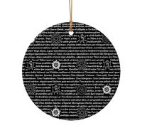 Décoration de Noël en céramique à suspendre Supernatural Inspiration - Célébrez la famille cette décoration de Noël, cadeau pour la famille, les amis