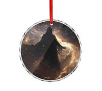 Décoration De Noël en Céramique Chaos Mythologie Grecque Pendentifs en Porcelaine Merry Christmas Festive Et Cadeau pour Pendaison De Crémaillère Papa 7.3Cm