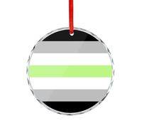 Décoration De Noël en Céramique Drapeau Non-Binaire Souvenirs De Noë La Maison Souvenir pour Pendaison De Crémaillère Parents 7.3Cm