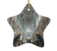 Décoration de Noël en céramique en forme d'étoile WHJSHOP Hall of Splendor pour décorations de vacances dans les centres commerciaux, supermarchés et maisons