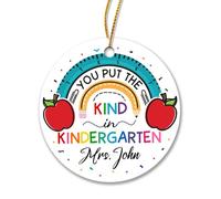 Décoration De Noël en Céramique Tu As Mis La Gentillesse dans La Maternelle Décorations en Céramique Souvenir Festive Et Cadeau pour Parents Maman 7.3Cm